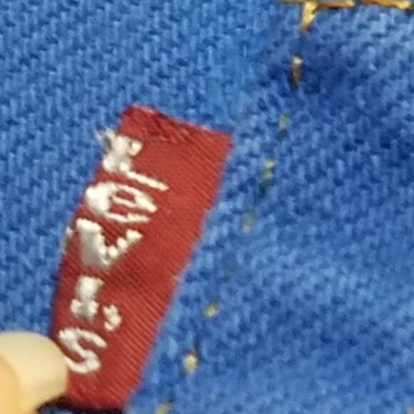 Vintage Y2K Levi's Relaxed Blue Distressed High Waisted Micro Mini. Shorts - Picture 10 of 14